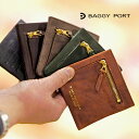 【プレケア特典】【1年保証】 Wクーポン付き バギーポート BAGGYPORT イタリアテンペスティ社製 バクレザー ミニ財布 カードケース コインケース メン...