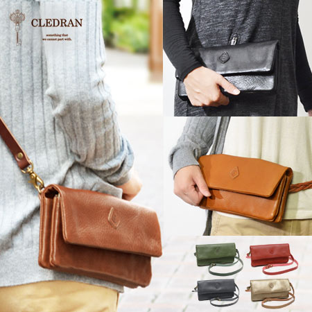 【1年保証】 クレドラン CLEDRAN エクラ 3way お財布ポシェット ECRA 斜め掛け レディース お財布ショルダー ウォレットショルダー ショルダー ポーチ ショルダーバッグ 財布 CL-2456