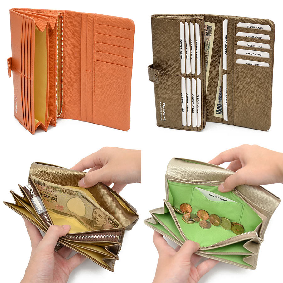 【1年保証】 マンハッタナーズ かぶせ 長財布 ピッグパース 猫 レディース manhattaner's 075-7306格安通販　バレンタイン　人気　ランキング