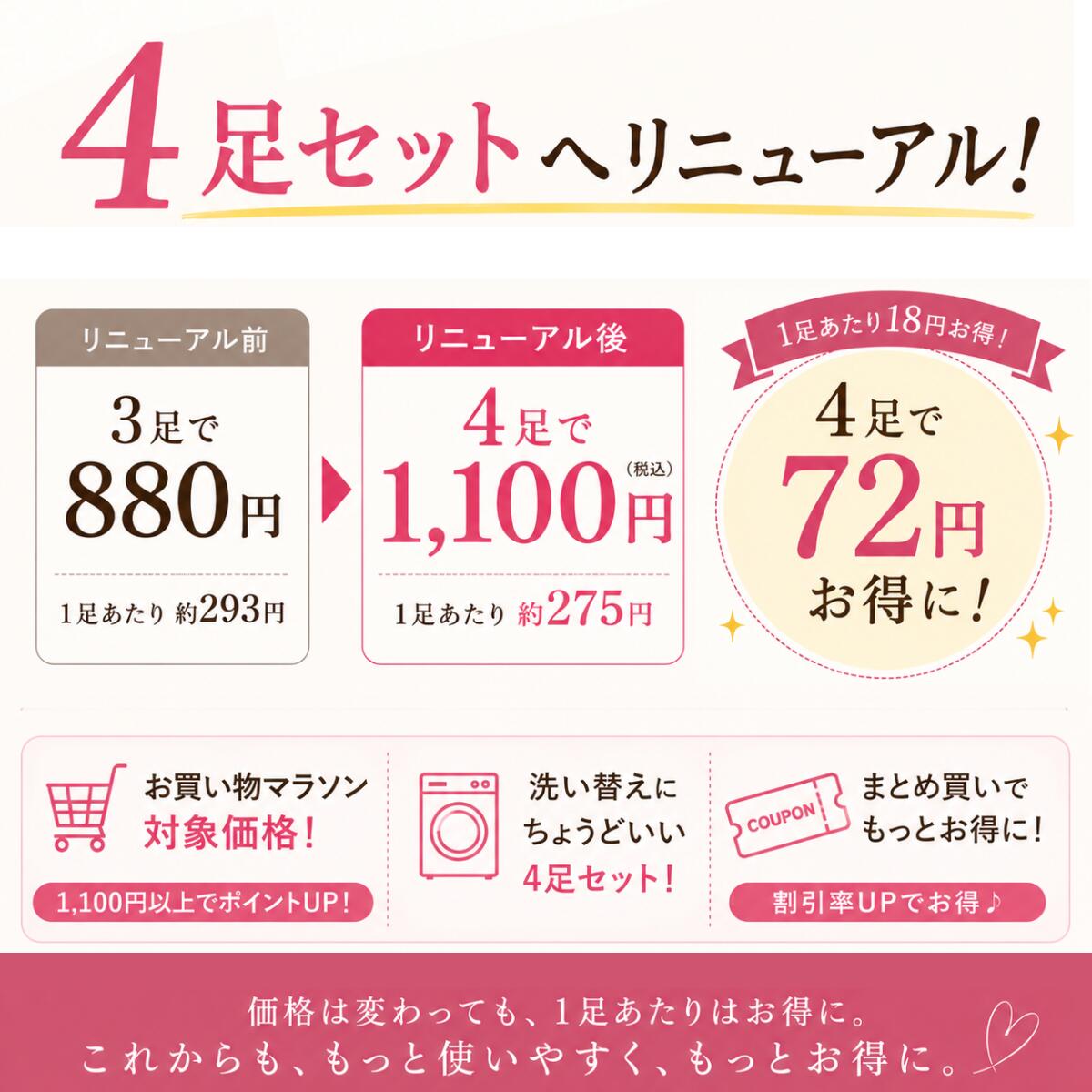 ◎クーポン配布中◎ おまけ付【4足入】 靴下 レディース 黒 無地 選べる 種類 ソックス ブラック くるぶし スニーカー ショート クルー シンプル ベーシック 子ども キッズ 女性 スクール 使いやすい おすすめ 安い 売れ筋 お買い得 ポイント 老舗 マリモ 人気 高評価 irohani-pocket-10000109 くつしたのいろはにポケット サンプル画像2