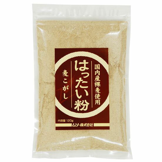 ★3個までなら全国一律送料300円(税込)★国内産裸麦使用・はったい粉 120g ムソー