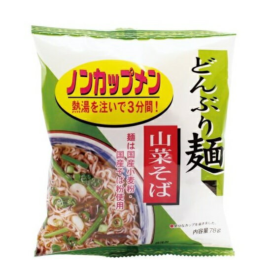 どんぶり麺・山菜そば 78g×4個セッ