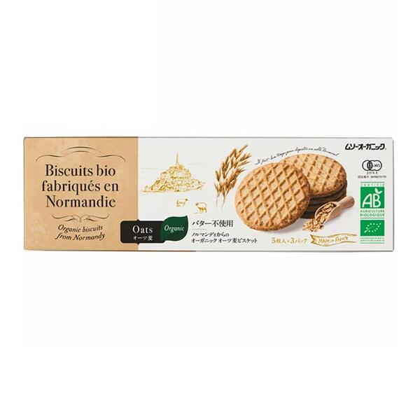 バタービスケット・オーツ麦 5枚×3 むそう