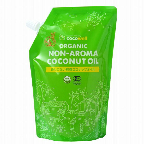香りのない有機ココナッツオイル 460g ココウェルのサムネイル