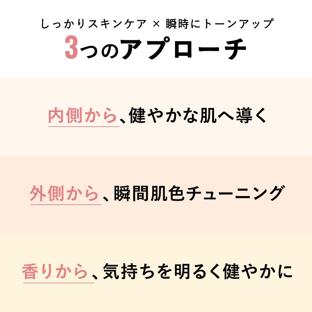 【お買い物マラソン100円OFFクーポン】【IROIKU公式】色づき美容液 18mL スキンチューンナップ セラム ノーファンデ 美容液ファンデーション 石けんオフ すっぴん 美白 美容液 肌 ハリ シワ くすみ 毛穴 乾燥 敏感 スキンケア ハトムギ ビタミンC 透明感 ギフト メンズ 男性 iroiku-10000001 IROIKU楽天市場店 サンプル画像3