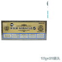 HGH H.G.H MIRACLE 5 ミラクル5(17g×31袋入)(水素水 レスベラトロール 健康 年齢肌 白寿プロテオグリカン HGH SUPER BLACK LABEL hgh HGH エイチジーエイチ) 賞味期限2026年12月