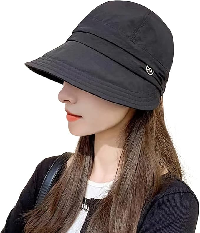 Rakuten - UVカット帽子 レディース 日除け帽子 【つば広・速乾・超軽量素材】 小顔帽子 日焼け防止 サイズ調節 大きいサイズ 飛べにくい 通気 折りたたみ キャップ ハンチング帽 散歩 旅行 海辺 ハット 帽子