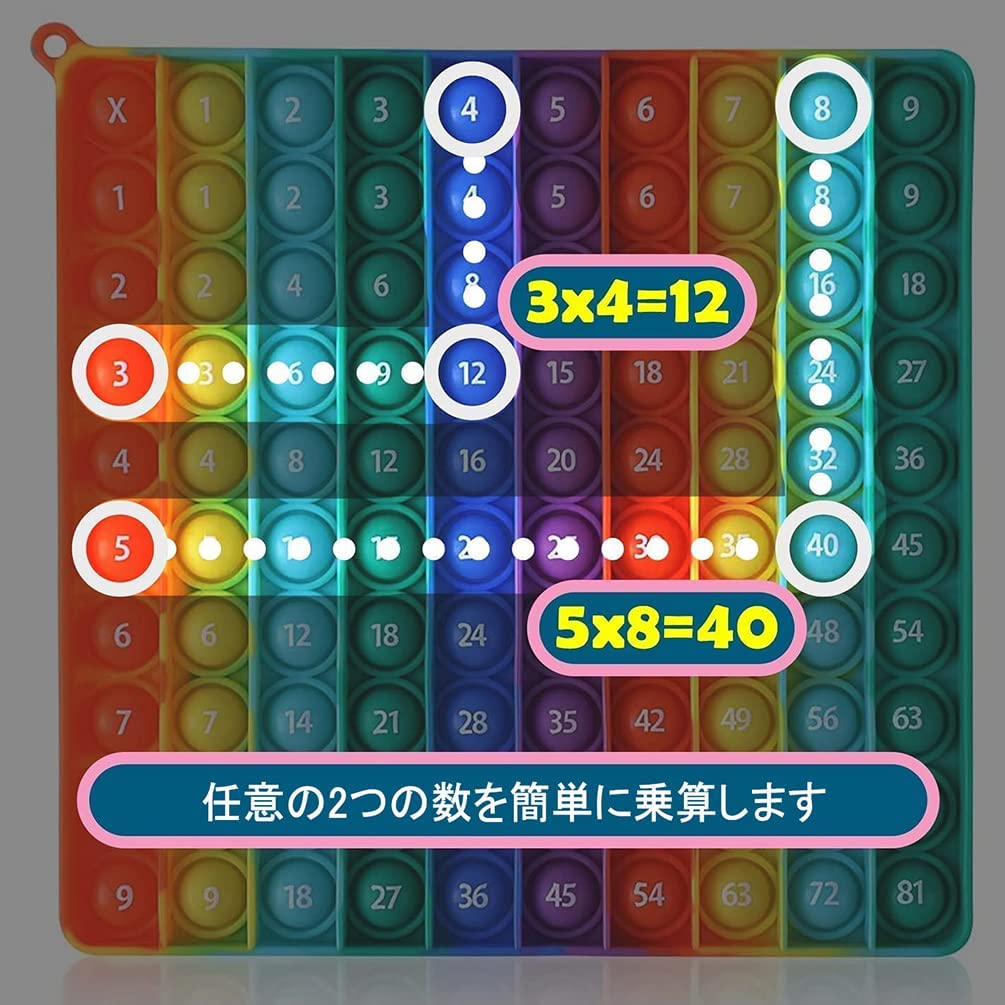 掛け算九九 たしざん 幼児知育玩具 スクイーズ玩具 ストレス解消グッズ 減圧 プッシュポップバブル フィジェットおもちゃ インテリジェンス発展 そわそわおもちゃ 自閉症の緩和 ボードゲーム 子供大人兼用 入園・入学お祝い プレゼント クリスマス プレゼント iroiro39-10000256 IROIRO 良品 サンプル画像3
