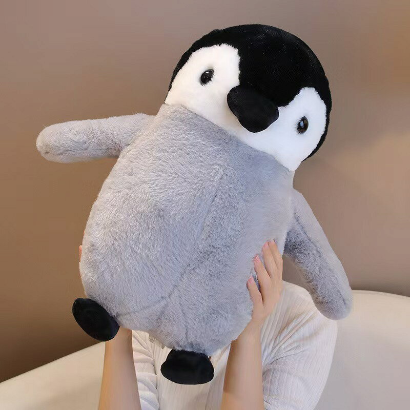 ぬいぐるみ ペンギン ボルスタークッション マシュマロアクアミエ ペンギン ぬいぐるみ ふわふわ(全長約35cm)の商品画像 3