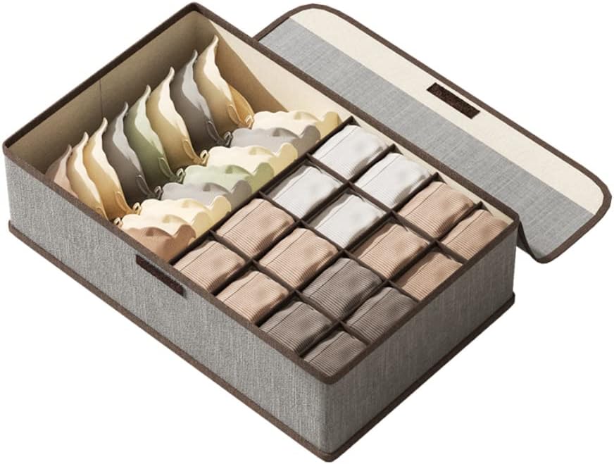 下着 収納 衣類収納 ブラジャー 収納 下着収納ボックス 収納ケース 靴下や下着 一式収納 折り畳み 引き出し仕切り 洗濯可能 防塵