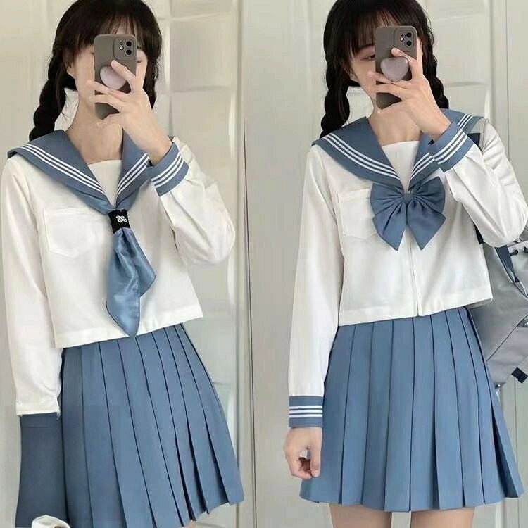 JK制服 レディース セーラー服 女の 学生服 セーラー服 新作 長袖-セット1 長袖-セット2 長袖-セット3 長袖-セット4 半袖-セット1 半袖-セット2 半袖-セット3 半袖-セット4 S M L XL 2XL
