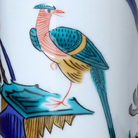 仏壇用花瓶 仏間用花瓶 九谷焼 仏壇用花瓶 九谷焼 仏間用花瓶 フラワーベース 6号花瓶 古九谷花鳥 仏壇花瓶 仏間花瓶 仏間 仏壇