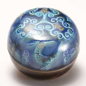 九谷焼 陶呂 彩流鳥 日展作家 苧野憲夫作