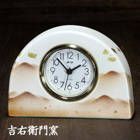 九谷焼 置き時計 S 銀彩静山 時計 置時計 おしゃれ クロック clock(3)