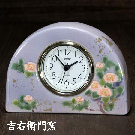 九谷焼 置き時計 S 彩花 時計 置時計 おしゃれ クロック clock