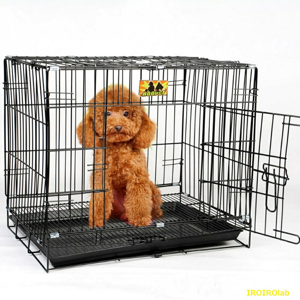 ペットケージ ベーシック 犬 ケージ 折りたたみ可能 トレー付き おしゃれ 留守番 保護 脱走防止 移動便利 実用性と使いやすさを重視 日常生活で幅広