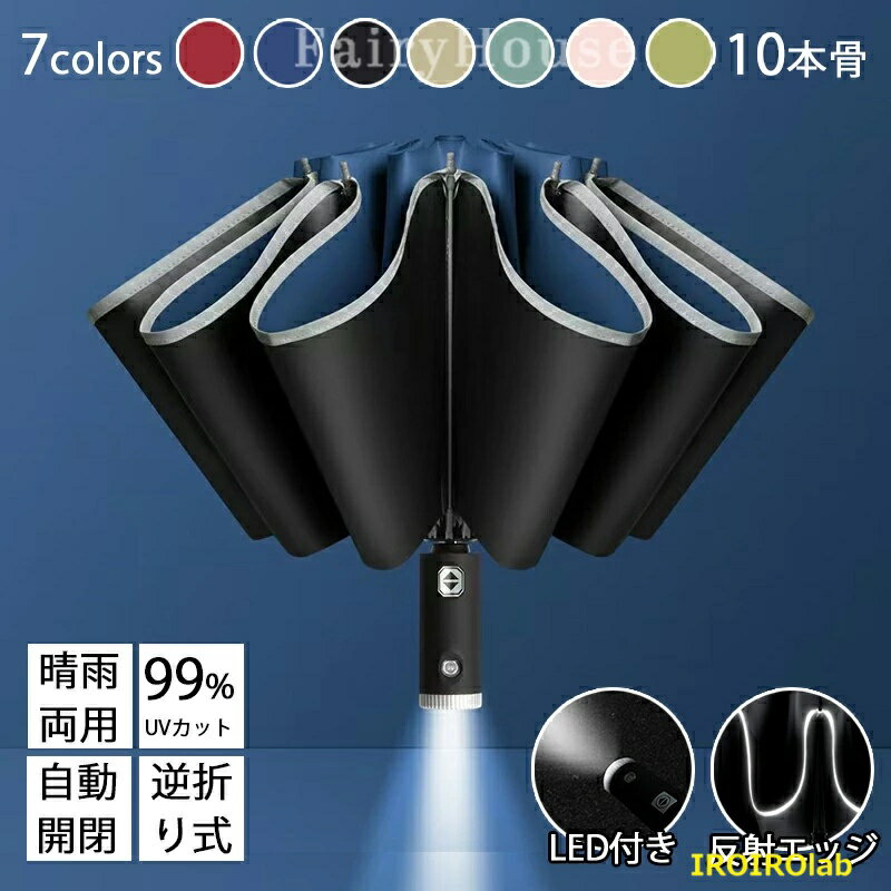 ※商品情報 商品名：晴雨兼用折りたたみ傘 カラー：ワインレッド、ネイビー、ブラック、カーキ、グリーン、ピンク、ライトグリーン 材質：傘の布（防水布+日焼け止め布）、傘の骨組み：アルミニウム合金+繊維 サイズ：展開長106cm、収納長33cm...