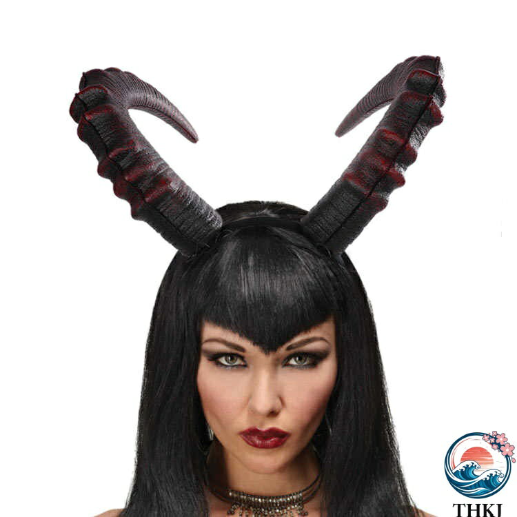 IROIROlabの【全品5%ポイント】ハロウィン コスチューム 悪魔の角 ヘッドバンド カチューシャ コスプレ 仮装 パーティー 小道具 デビル 変装 イベント 学祭｜アングル2