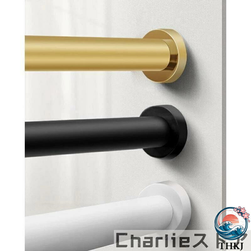 Wooden - 【全品2点で5%OFF】新発売！突っ張り棒 強力 カーテン おしゃれ つっぱり棒 アイアン 伸縮 棚 DIY アンティーク S 77-120cm クラシカ