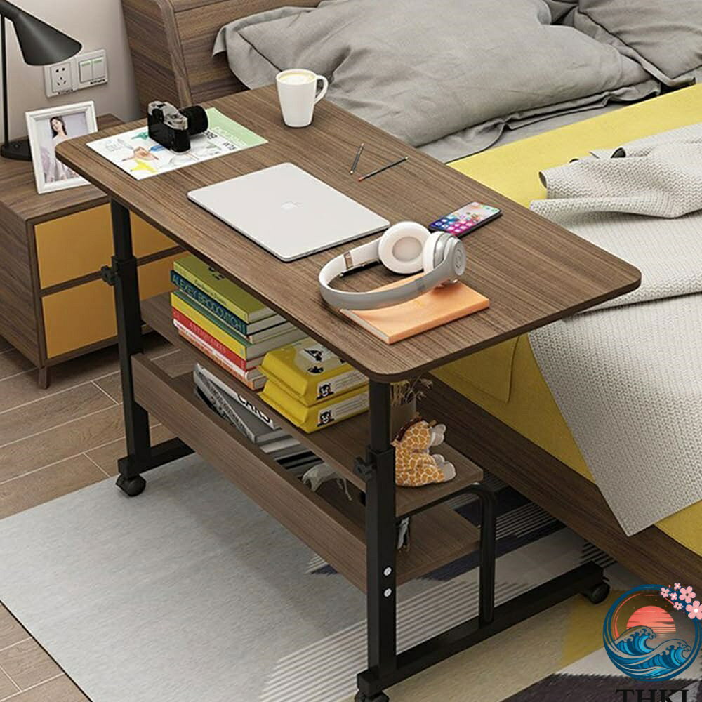 【全品5%ポイント】デスク 机 pcデスク パソコンデスク 昇降式テーブル 作業台 勉強机 サイドテーブル おしゃれ ベッドサイドテーブル つくえ 高さ調節デスク 折り畳みテーブル [2]