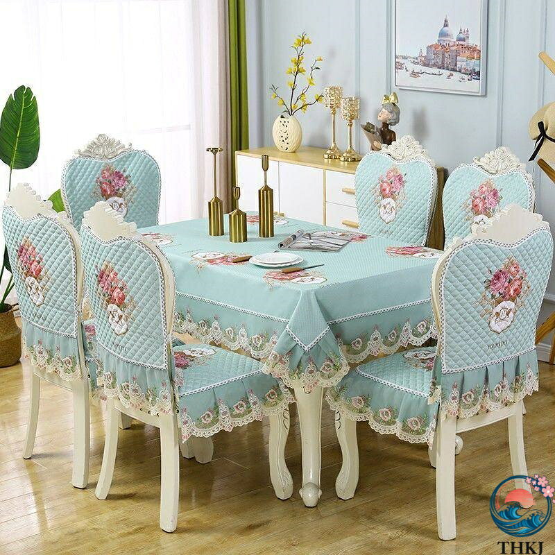 【全品5%ポイント】 椅子カバー チェアカバー セット ダイニング 背もたれ レース かわいい おしゃれ 薔薇雑貨 北欧 4枚セット 母の日ギフト [2]
