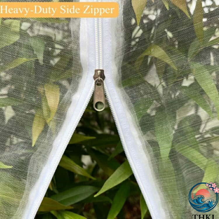【全品5%ポイント】防虫ネット 植物保護カバー 虫害対策 鳥避け ファスナー付き 野...