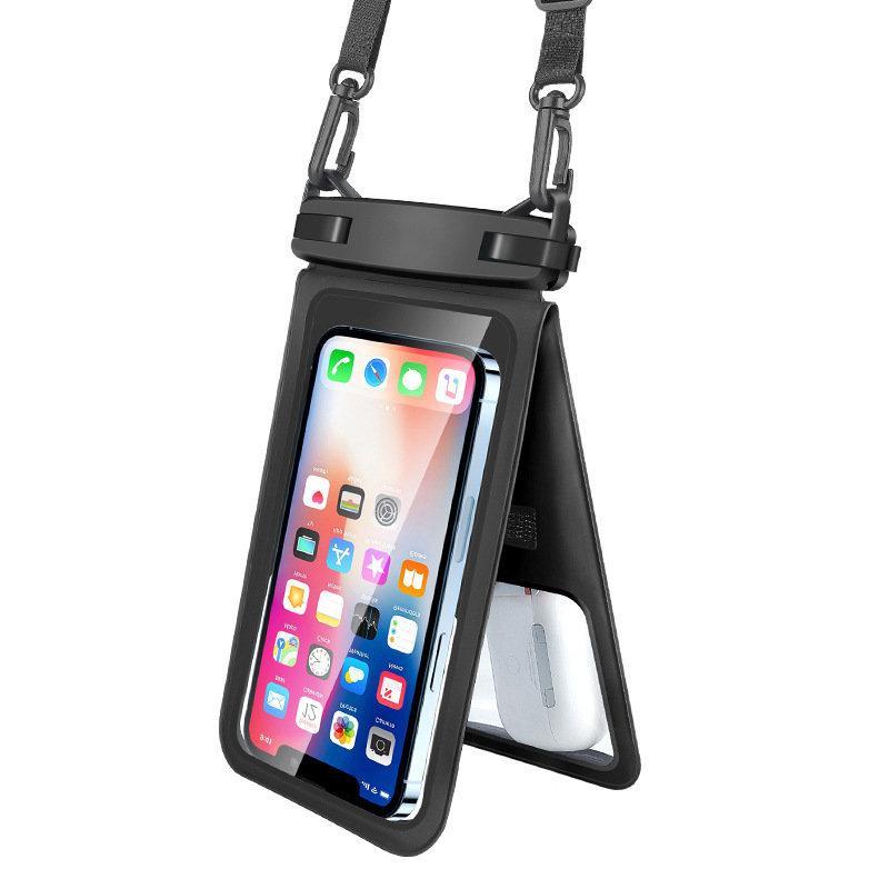 【全品5%ポイント】防水ケース iphone ダブルポケット IPX8 スマホ 防水 タッチ可 ...