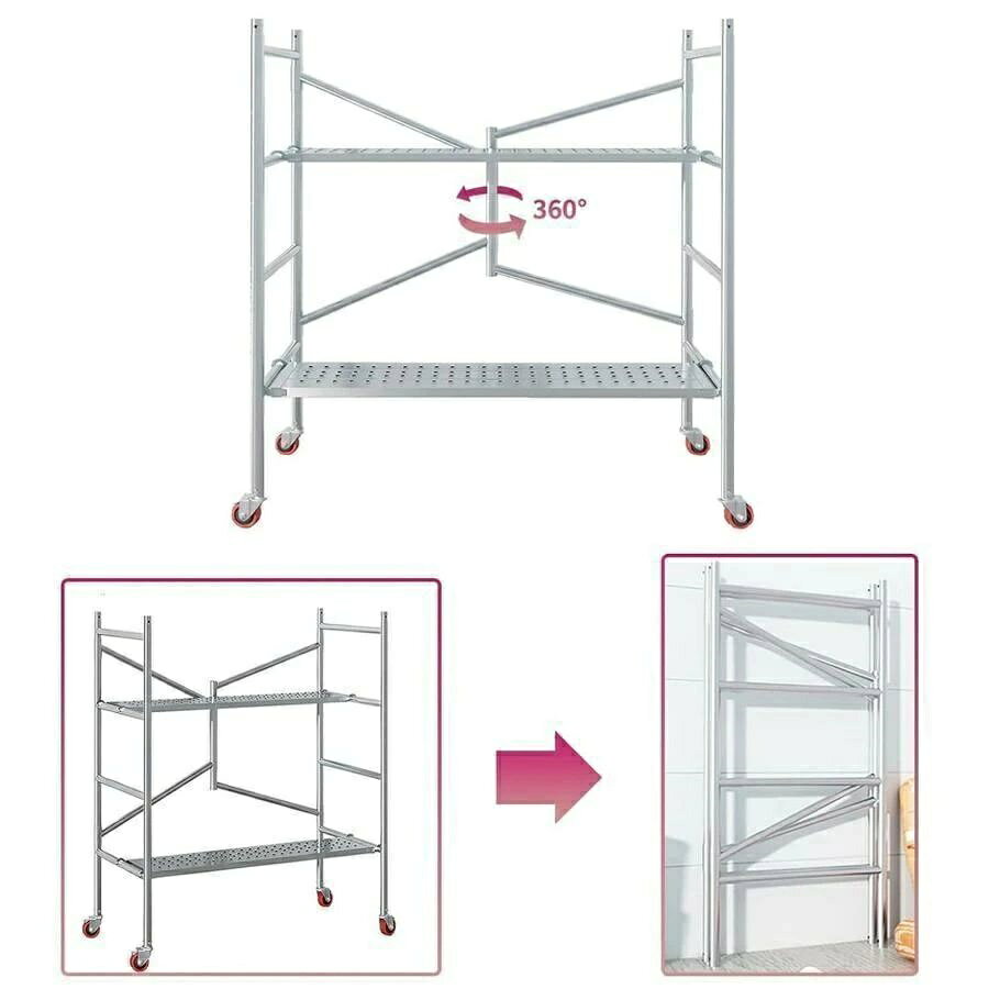 【全品5%ポイント】足場 高所作業台 移動足場 ステップ 折りたたみ足場 作業台 足...