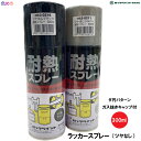 ロックペイント 耐熱スプレー 600℃ 【 ツヤ消しシルバー ツヤ消しブラック 】 300ml 1本 ダ円パターン ガス抜きキャップ付き ツヤ無し エアーロック シリコン樹脂塗料