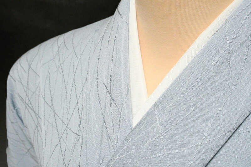 色無地 紋意匠 乱竹文 空鼠