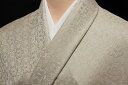 色無地 日本伝統御裂 正倉院花鳥錦文 利休茶【反物1反・胴裏1枚・共色八掛1枚のセット】