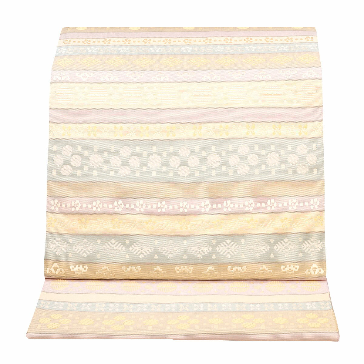 【西陣橋本テル織物 八寸名古屋帯 綴 横段幾何学文】送料無料 日本製 レディース 女性用 コーディネート きもの 着物 和服 和装 フォーマル 礼装 入学 卒業 茶道 子供行事 付け下げ 江戸小紋 色無地 結婚式 絹 ハイクラス 茶席 シルク おすすめ 京都 新品 上品