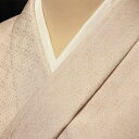 紋御召 唐織 七宝文 生成ピンク