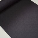 【御召地後染着尺 段ぼかし染 市松菊の丸文様 藍下黒】【単衣の着物・コート・羽織にもおすすめ】