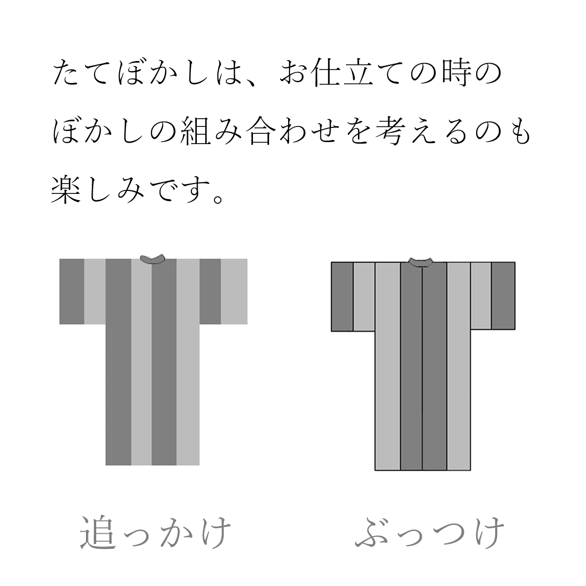 【御召地後染着尺　立ぼかし染　小葵文様　濃鼠】【単衣の着物・コート・羽織にもおすすめ】 iromuji-10012715 色無地着物専門 みやこさかえ サンプル画像2