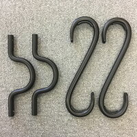 物干し竿吊り下げ金物(300mm長さ)おしゃれブルーティアラ