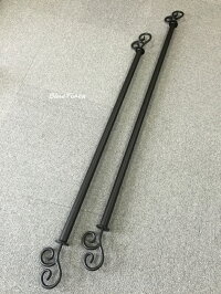 「おしゃれなアルミの物干し竿」竿ランドリーポールアルミ製錆びないもの干し洗濯おしゃれブルーティアラ