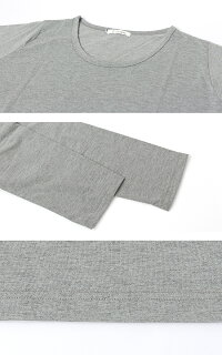 Tシャツワンピチュニックコクーンカットソーレディース長袖ロンTワンピースワンピクルーネックプルオーバー綿混Tシャツ長袖Tシャツironohi(イロノヒ)長袖コクーンTシャツ(無地/ボーダー)(M/L)【917-46744,46573】【メール便可100%】