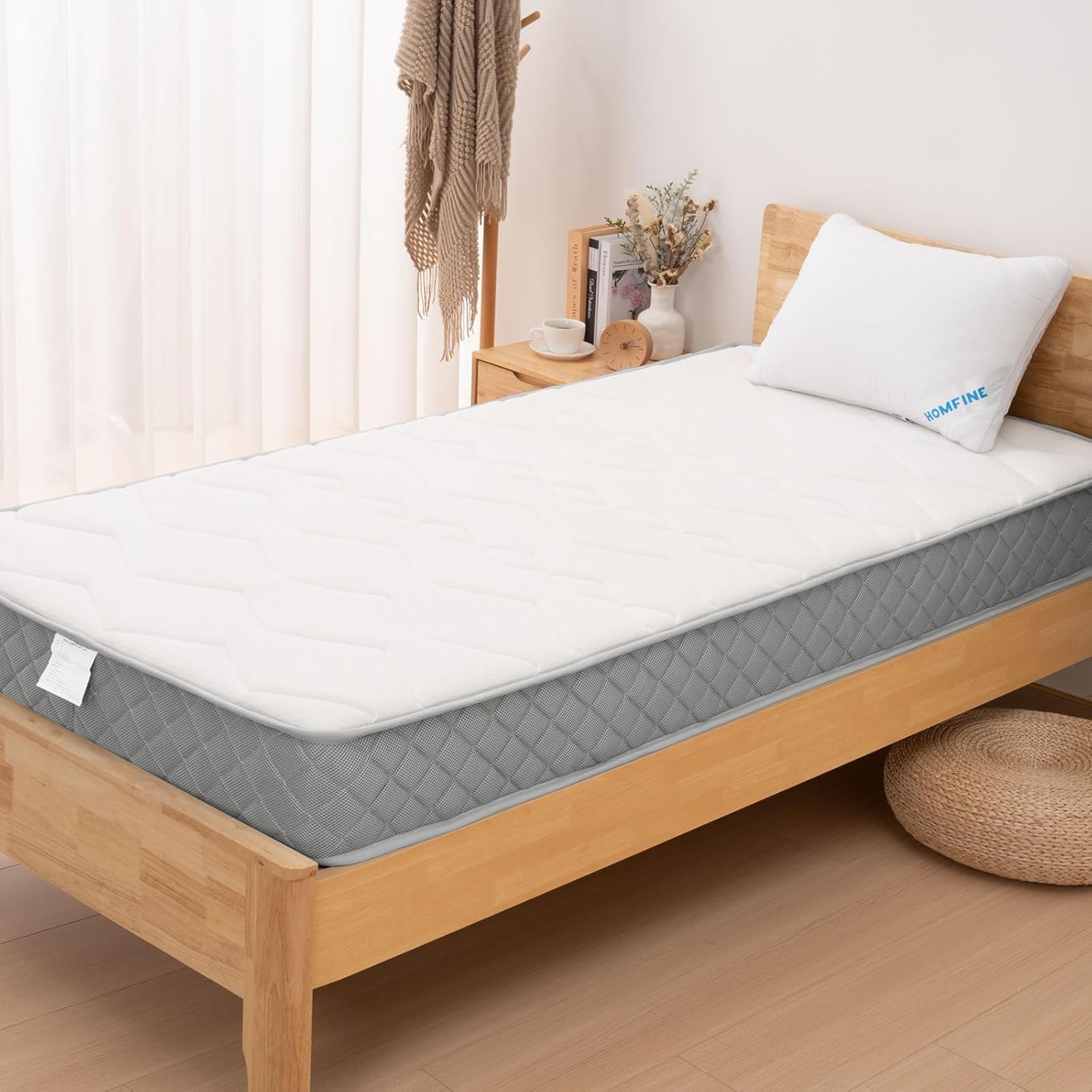 【品質安心保証】マットレス ポケットコイルマットレス シングル セミダブル ダブル より強力なエッジサポート 厚さ20cm 圧力分散 通気性 腰痛 高密度厚め ベッドマットレス コイルマットレス 3Dメッシュ快適な寝心地 圧縮ロール梱包マットレス 一人暮らし