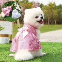 【オープン記念!5%OFFクーポン・11/1まで】スパンコール ドレス 袖なし 犬用 猫用 ドッグウェア キラキラ 華やか リボン おしゃれ かわいい お散歩 ペットウェア 洋服 ワンピース