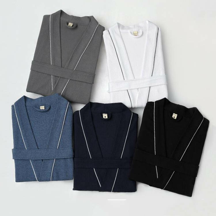 【100枚！5%COUPON+P5倍→実質2952円 11/17まで】5色！メンズ バスローブ 薄手 ロング丈 春夏用 男女兼..