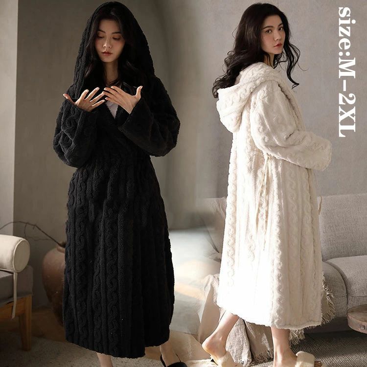 【100枚！5%COUPON+P5倍→実質3852円 11/17まで】バスローブ ナイトローブ パジャマ レディース 冬 サン..