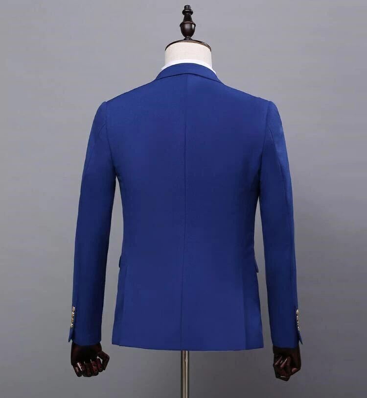 【11980円→実質11381円 5%クーポン配布中! 11/30 23:59迄】スリムスーツ タキシード メンズスーツ ビジネススーツ 3ピーススーツ メンズ おしゃれスーツ 細身 紳士用 フォマール 卒業式 入学式 結婚式 成人式 二次会 通勤 就職活動 大きいサイズ ブルー 青