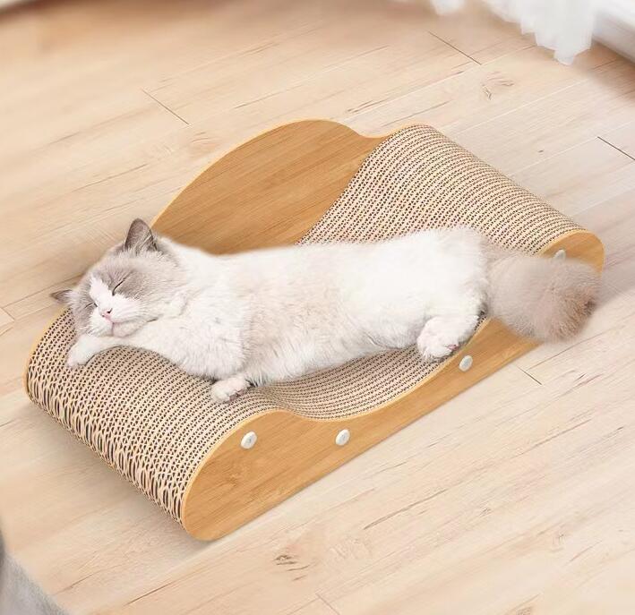 【5051円→実質4133円 P5+5%COUPON+10%OFF! 11/27 01:59迄】猫用 爪とぎ ソファ C ネコ ねこ つめとぎ ..