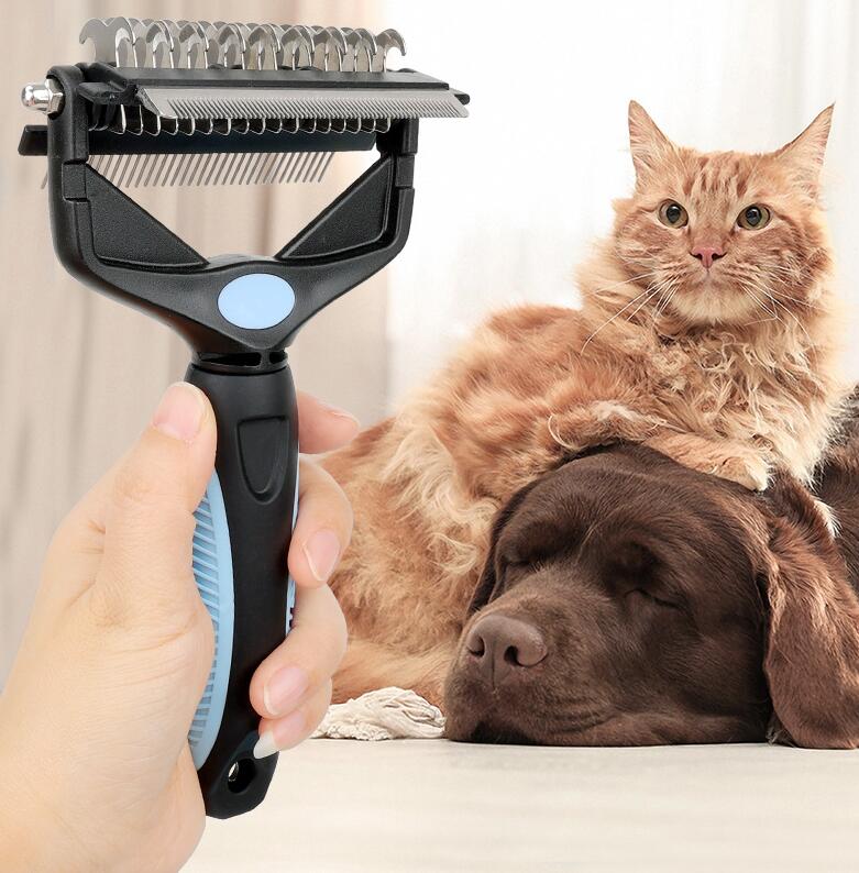 【2213円→実質1811円 P5+5%COUPON+10%OFF! 11/27 01:59迄】ペット用ブラシ 抜け毛取り 毛取りコーム マ..