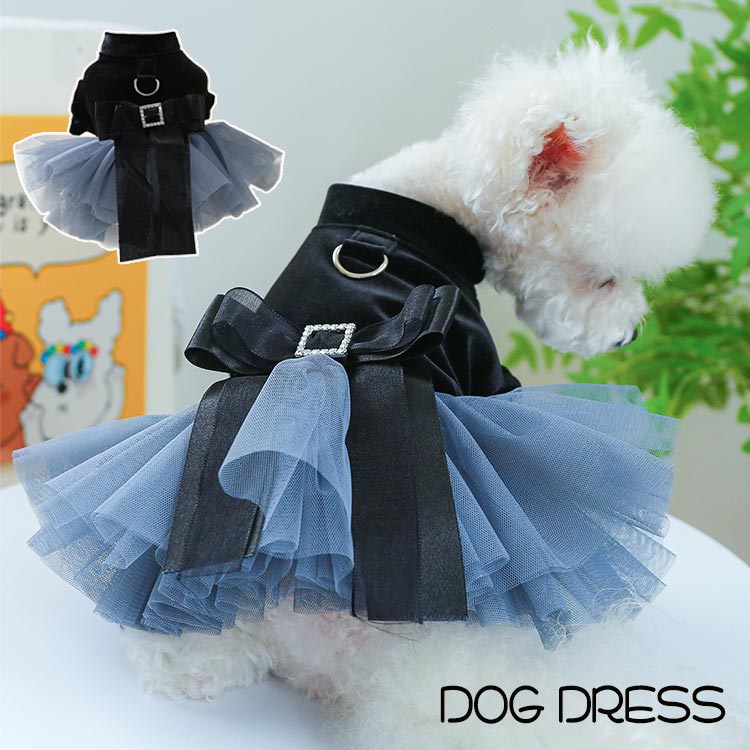 【100枚！5%COUPON+P5倍→実質2142円 11/17まで】犬服 ドレス 女の子 可愛い 犬服 ワンピース 上品 春 D..