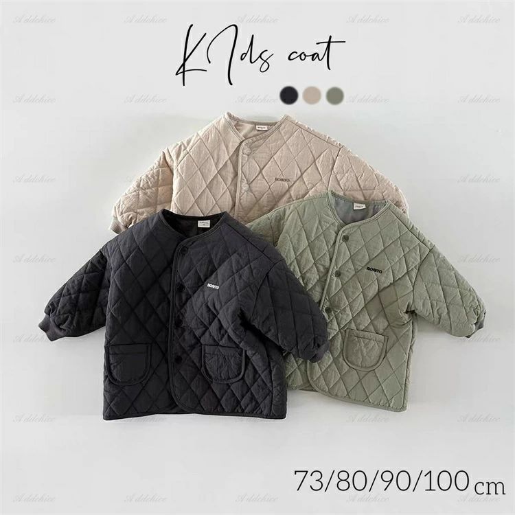 ＼超目玉商品／暖 無地 軽量 韓国 女の子 男の子 トップス ジャケット コート 韓国子供服 冬服 アウター キッズ フードなし 防寒 長袖アウター(4.0)