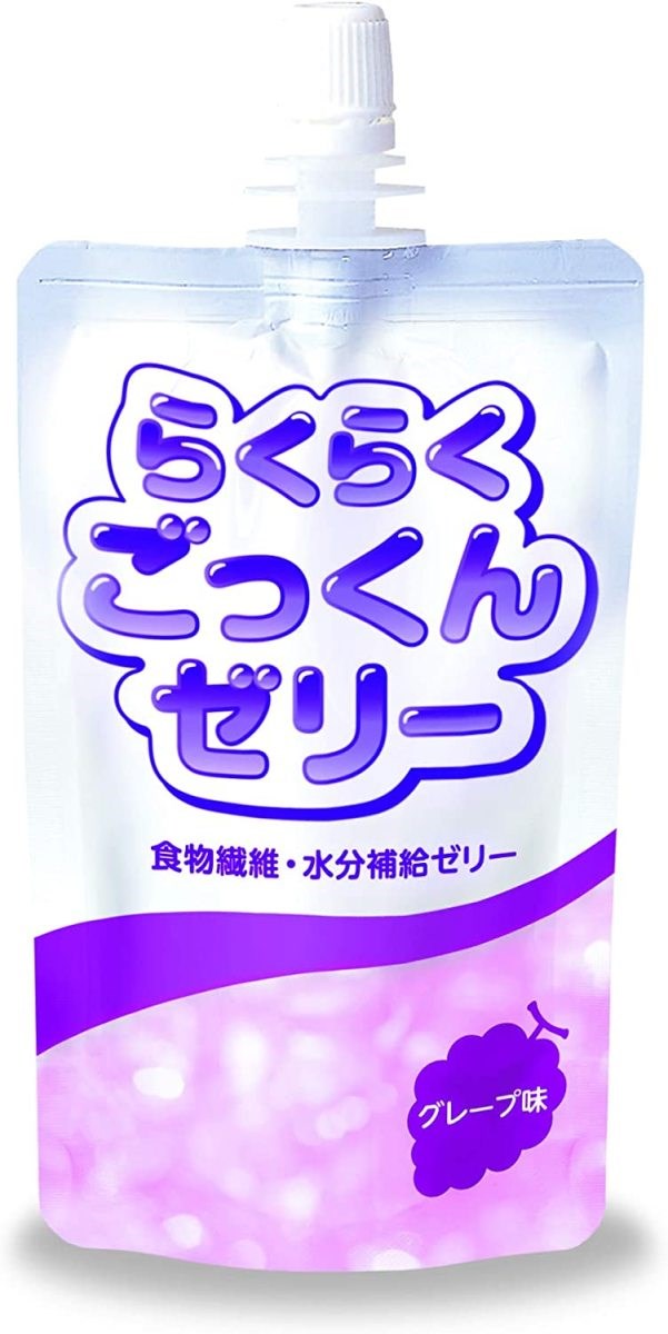 らくらくごっくんゼリー グレープ味 150g ニュートリー 水分補給 食物繊維 熱中症対策