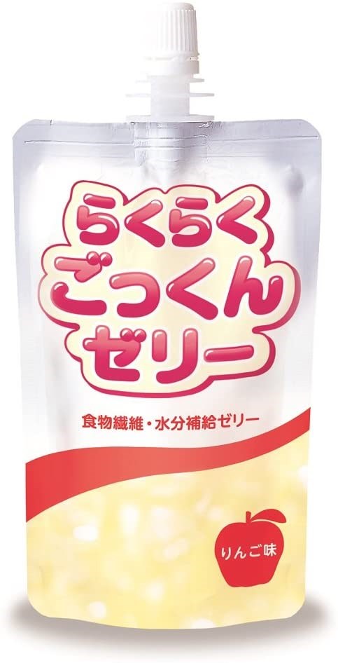 らくらくごっくんゼリー りんご味 150g ニュートリー 水分補給 食物繊維 熱中症対策