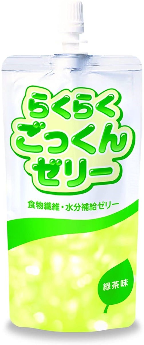 らくらくごっくんゼリー 緑茶味 150g ニュートリー 水分補給 食物繊維 カテキン 熱中症対策